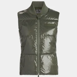Outerwear-G/FORE Circle G's Coated Nylon Quilted Puffer Vest