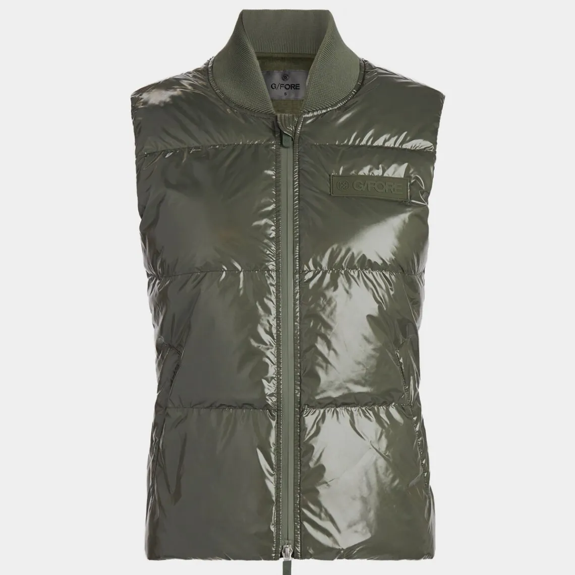 Outerwear-G/FORE Circle G's Coated Nylon Quilted Puffer Vest