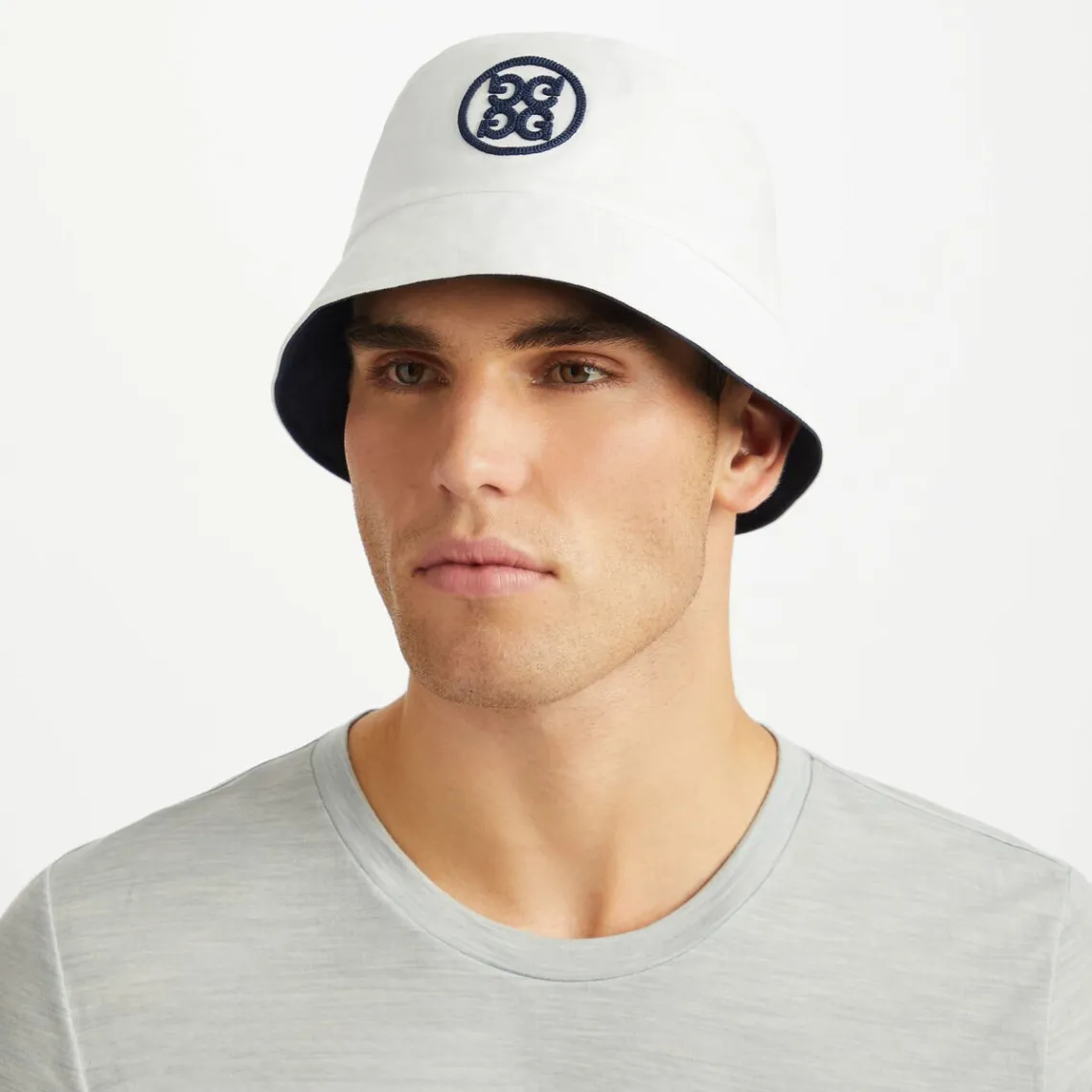 Hats-G/FORE Circle G's Reversible Cotton Twill Bucket Hat