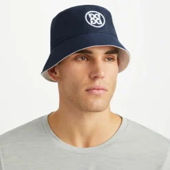 Hats-G/FORE Circle G's Reversible Cotton Twill Bucket Hat