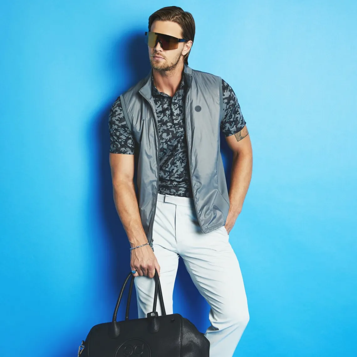 Pants-G/FORE Club Stretch Tech Twill Straight Leg Trouser