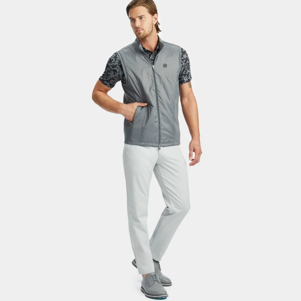 Pants-G/FORE Club Stretch Tech Twill Straight Leg Trouser