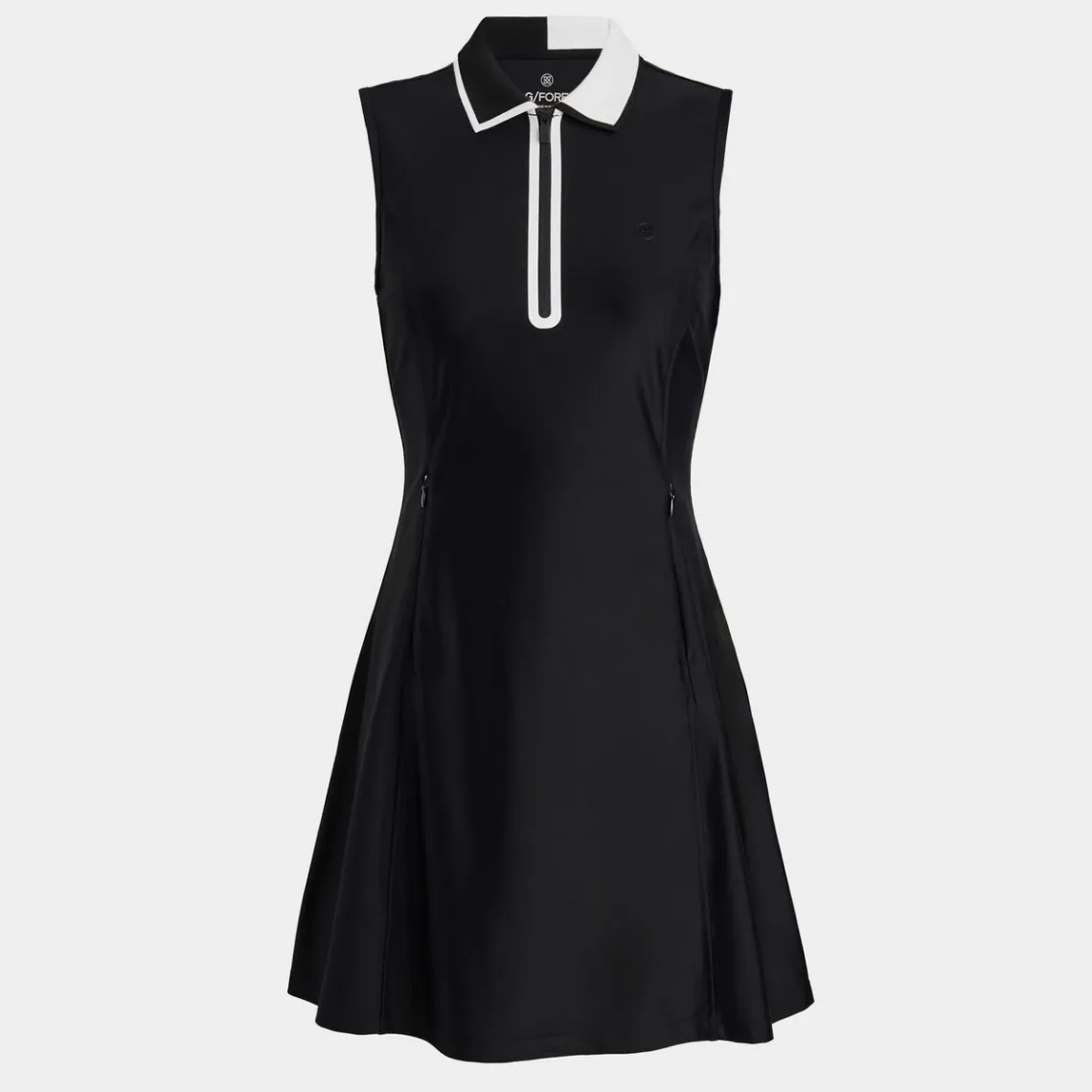 Skorts & Dresses-G/FORE Contrast Collar Tech Nylon Quarter Zip Dress