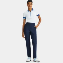 Polos-G/FORE Contrast Quarter Zip Tech Pique Polo