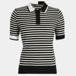 Sweaters-G/FORE Contrast Stripe Merino Wool Short Sleeve Sweater Polo