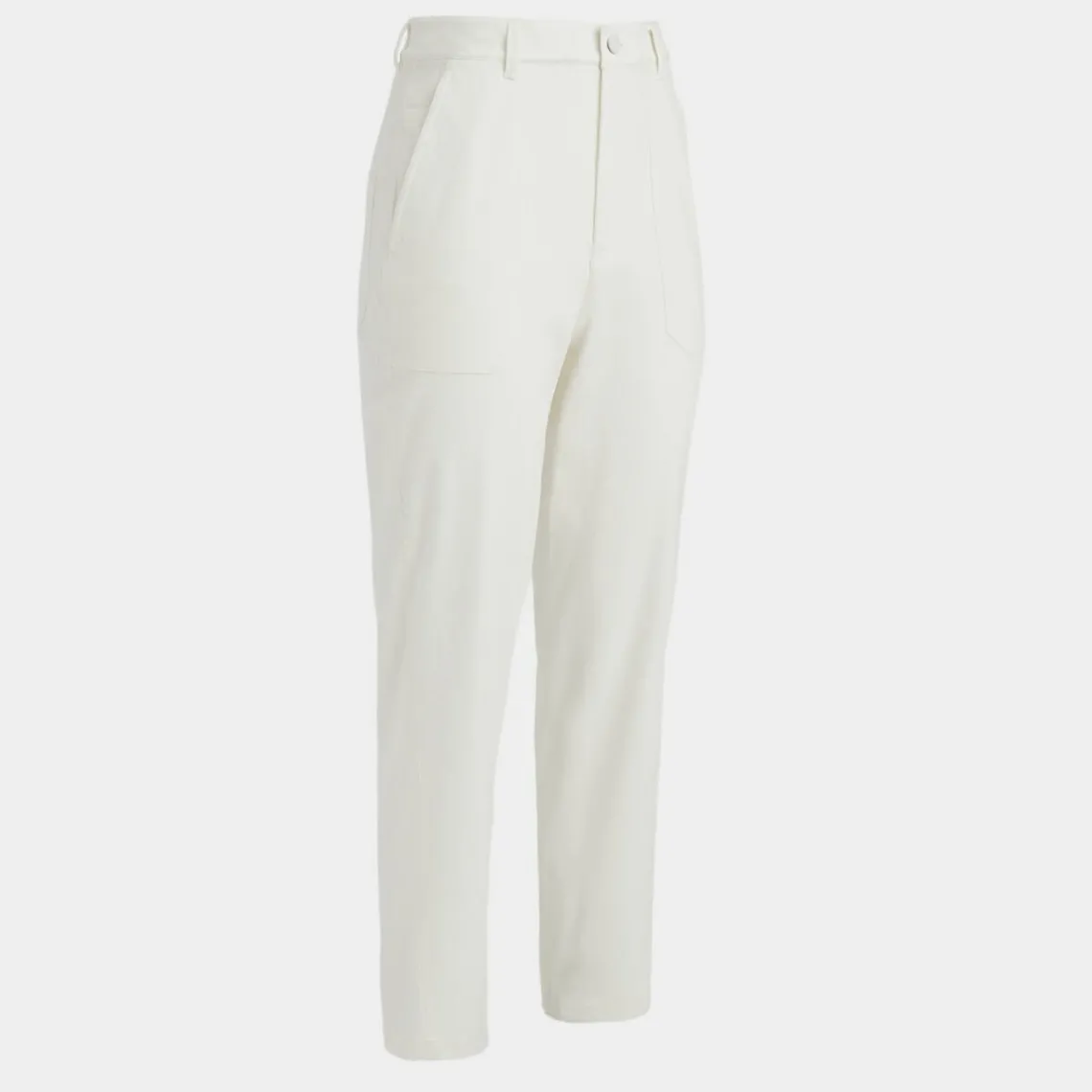 Pants-G/FORE Cotton Twill High Rise Straight Tapered Leg Trouser