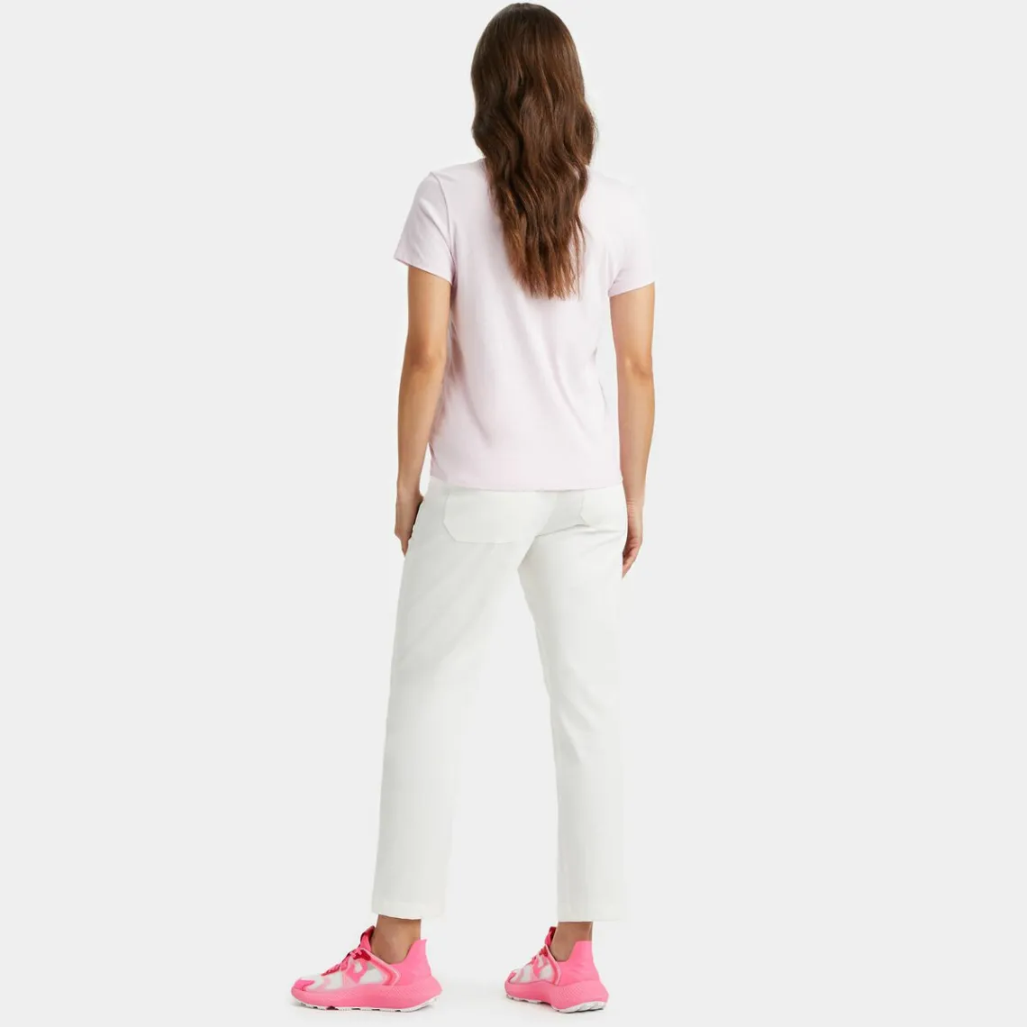 Pants-G/FORE Cotton Twill High Rise Straight Tapered Leg Trouser