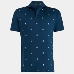 Polos & Shirts-G/FORE Embroidered Skull & Tees Tech Jersey Modern Spread Collar Polo