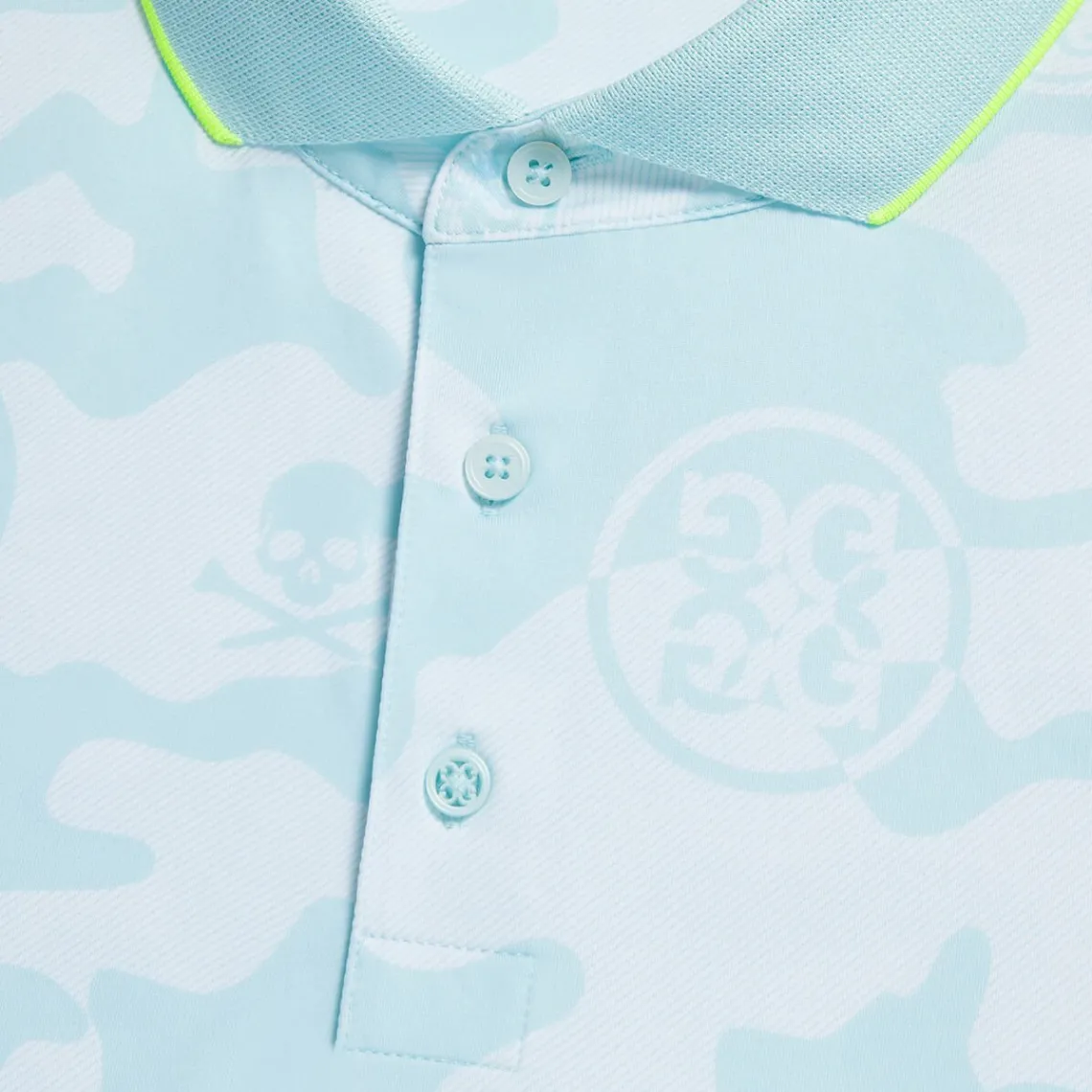 Polos & Shirts-G/FORE Exploded Camo Tech Jersey Modern Spread Collar Banded Sleeve Polo