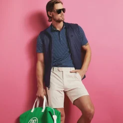 Polos & Shirts-G/FORE Feeder Stripe Tech Jersey Modern Spread Collar Polo