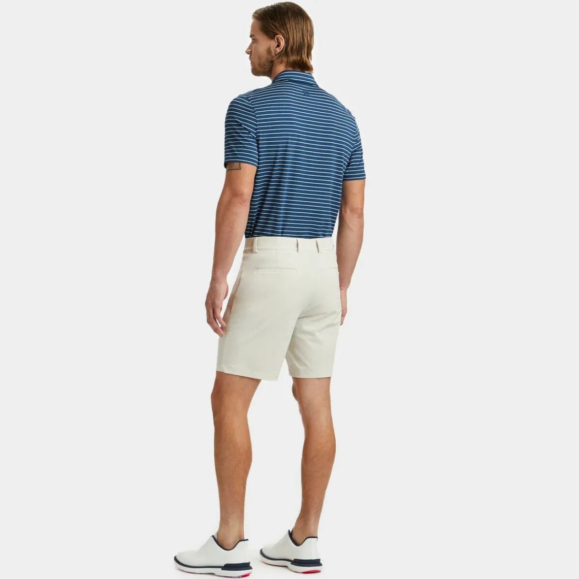 Polos & Shirts-G/FORE Feeder Stripe Tech Jersey Modern Spread Collar Polo