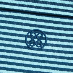 Polos & Shirts-G/FORE Feeder Stripe Tech Pique Modern Spread Collar Polo