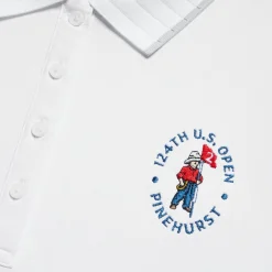 Polos-G/FORE Limited Edition 2024 U.S. Open Pleated Collar Tech Pique Sleeveless Polo