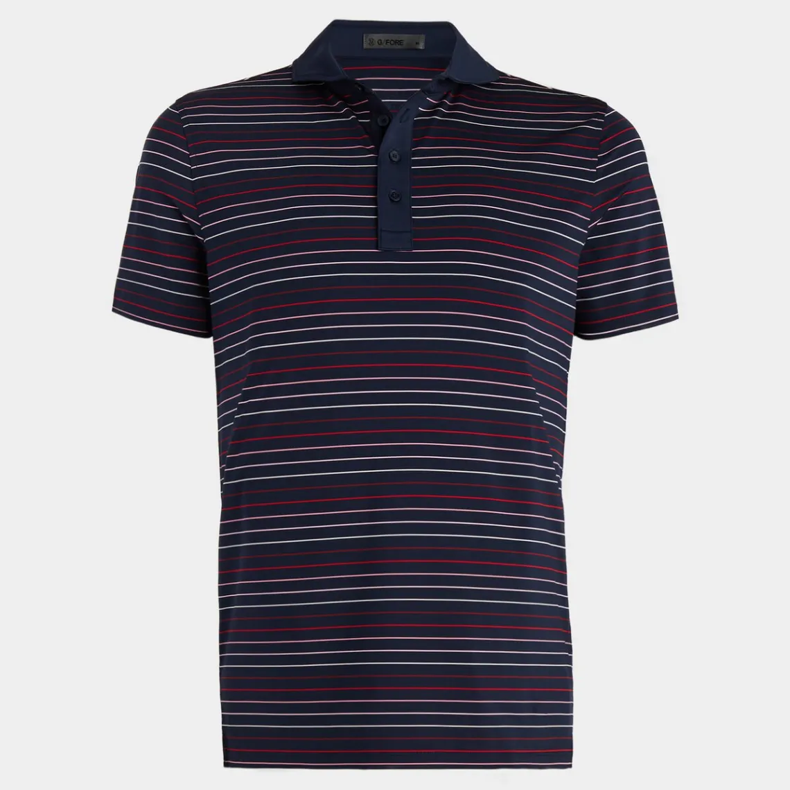 Polos & Shirts-G/FORE Multi Stripe Tech Jersey Modern Spread Collar Polo