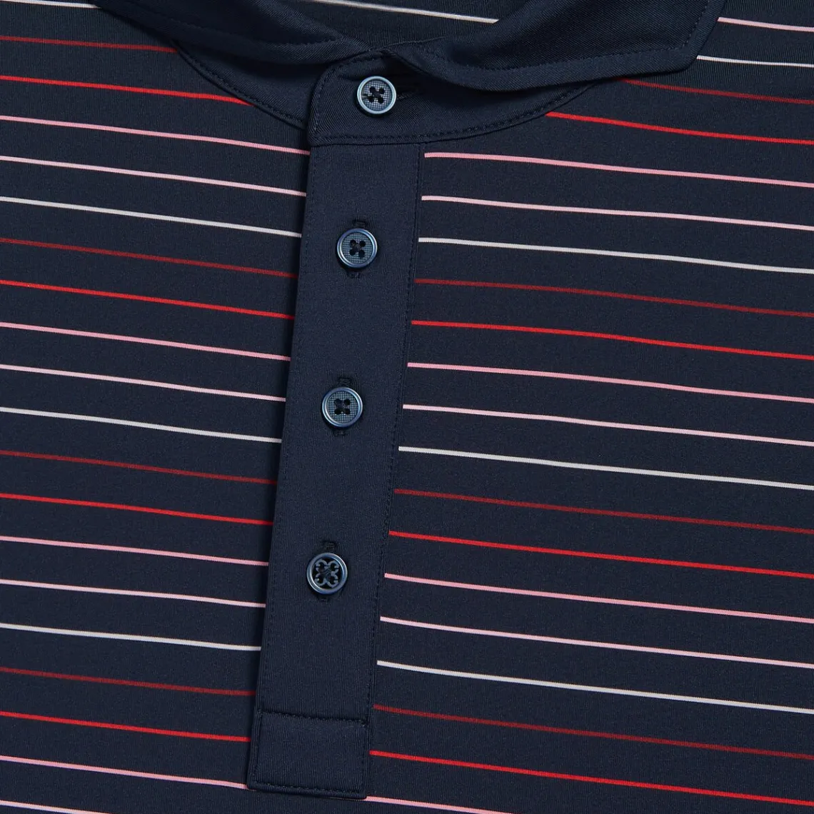 Polos & Shirts-G/FORE Multi Stripe Tech Jersey Modern Spread Collar Polo