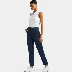 Polos-G/FORE Pleated Collar Tech Pique Sleeveless Polo