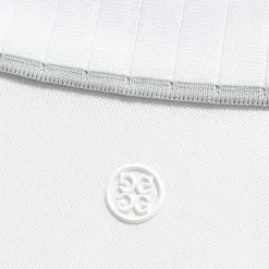 Polos-G/FORE Pleated Collar Tech Pique Sleeveless Polo