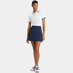 Polos-G/FORE Pleated Contrast Collar Silky Tech Nylon Polo