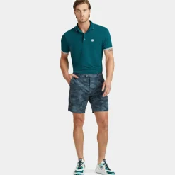 Polos & Shirts-G/FORE Rib Collar Tech Pique Modern Spread Collar Banded Sleeve Polo