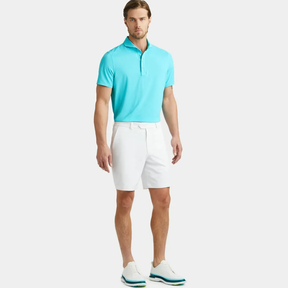 Polos & Shirts-G/FORE Rib Gusset Tech Pique Modern Spread Collar Polo