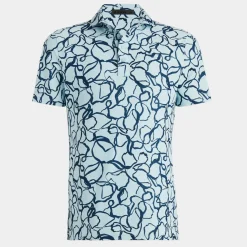 Polos & Shirts-G/FORE Sketch Floral Tech Pique Polo