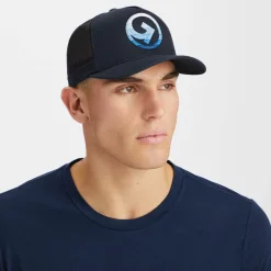 Hats-G/FORE Striped Quarter G Cotton Twill Trucker Hat