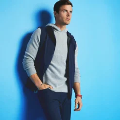 Sweaters-G/FORE Waffle Stitch Merino Wool Hooded Sweater