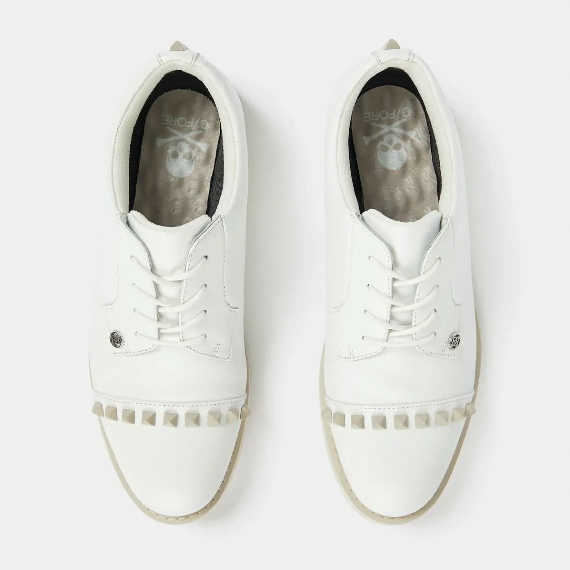 Gallivanter-G/FORE Women's Gallivanter Pebble Leather Stud Cap Toe Golf Shoe