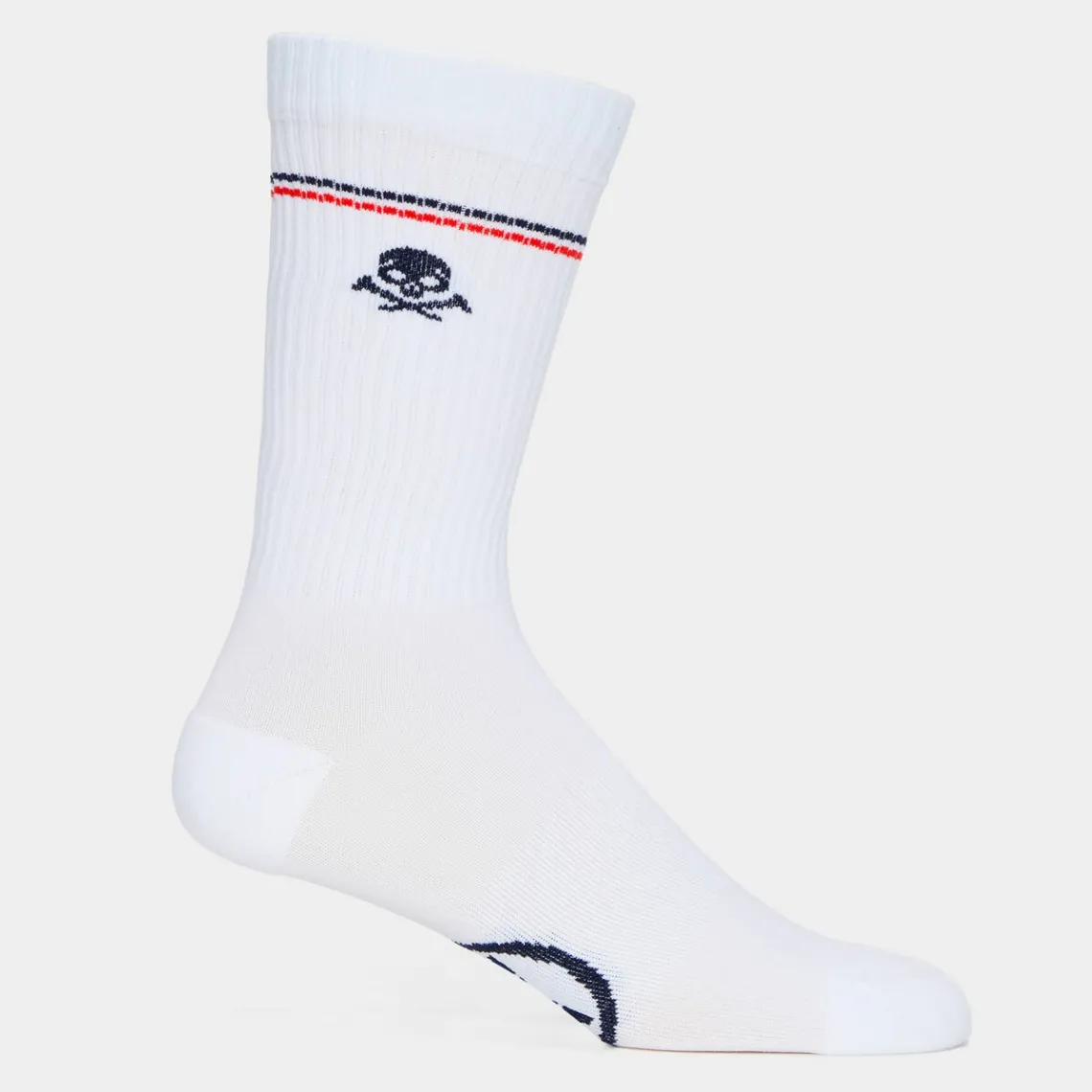 Socks-G/FORE Women's Skull & T's Ribbed Nylon Crew Sock